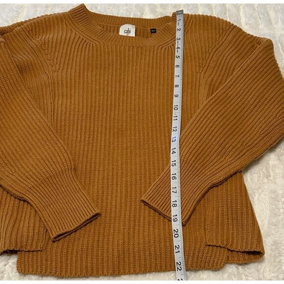 Cabi Brand Chestnut Brown Pullover Sweater Cotton Acrylic Blend Women's Size S - Picture 4 of 16
